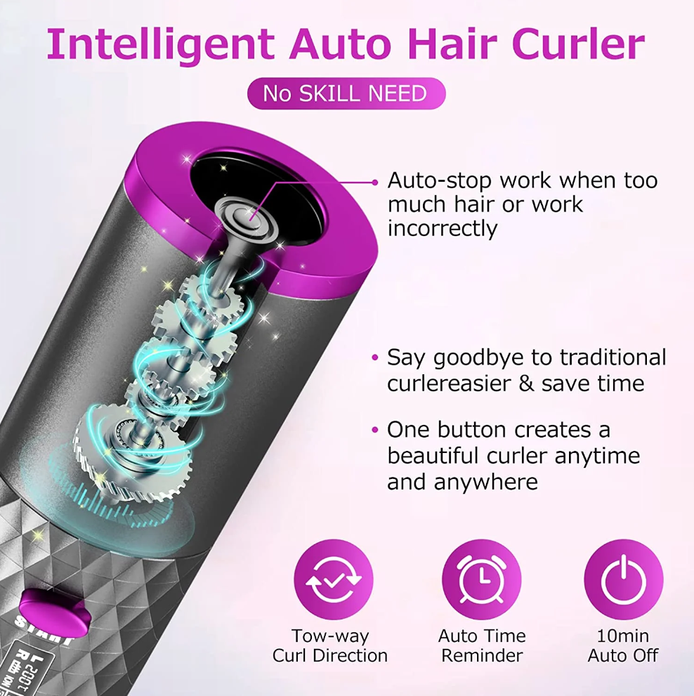 Cordless Automatic Hair Curler